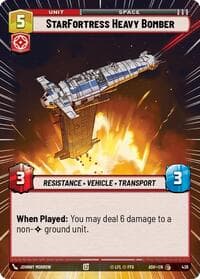 StarFortress Heavy Bomber (Hyperspace) - Ashes of the Empire - Star Wars: Unlimited card