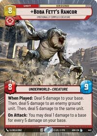 Boba Fett's Rancor - Emotionally Complex Creature (Hyperspace) - Ashes of the Empire - Star Wars: Unlimited card