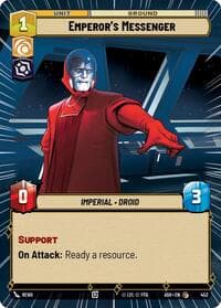 Emperor's Messenger (Hyperspace) - Ashes of the Empire - Star Wars: Unlimited card