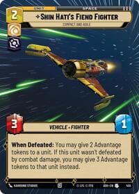 Shin Hati's Fiend Fighter - Compact and Agile (Hyperspace) - Ashes of the Empire - Star Wars: Unlimited card