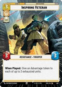 Inspiring Veteran (Hyperspace) - Ashes of the Empire - Star Wars: Unlimited card