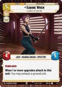 Sabine Wren - I Learned the Hard Way (Hyperspace) - Ashes of the Empire - Star Wars: Unlimited card