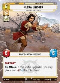 Ezra Bridger - The Force is All I Need (Hyperspace) - Ashes of the Empire - Star Wars: Unlimited card