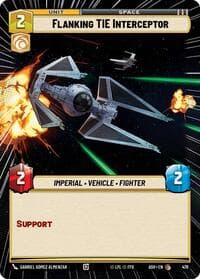 Flanking TIE Interceptor (Hyperspace) - Ashes of the Empire - Star Wars: Unlimited card