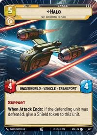 Halo - Not According to Plan (Hyperspace) - Ashes of the Empire - Star Wars: Unlimited card