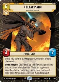 Elzar Mann - Haunted by a Vision (Hyperspace) - Ashes of the Empire - Star Wars: Unlimited card