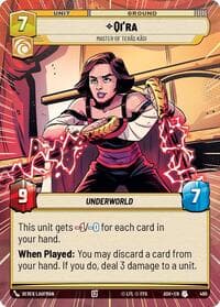 Qi'ra - Master of Teras Kasi (Hyperspace) - Ashes of the Empire - Star Wars: Unlimited card