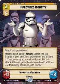 Improvised Identity (Hyperspace) - Ashes of the Empire - Star Wars: Unlimited card