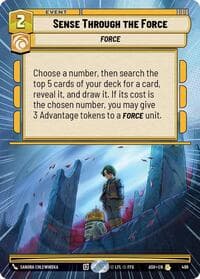 Sense Through the Force (Hyperspace) - Ashes of the Empire - Star Wars: Unlimited card