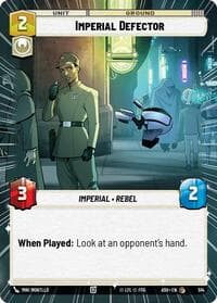 Imperial Defector (Hyperspace) - Ashes of the Empire - Star Wars: Unlimited card