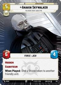 Anakin Skywalker - You Were Right About Me (Hyperspace) - Ashes of the Empire - Star Wars: Unlimited card