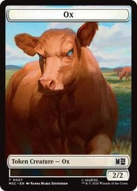 Ox // Vibranium Double-Sided Token - Commander: Marvel Super Heroes - Magic: The Gathering card