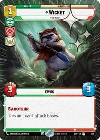 Wicket - Yub Nub! (Hyperspace Foil) - Ashes of the Empire - Star Wars: Unlimited card
