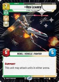 Red Leader - Strike the Reactor (Hyperspace Foil) - Ashes of the Empire - Star Wars: Unlimited card