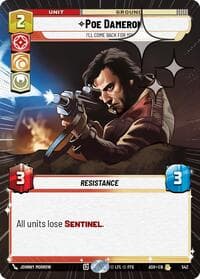 Poe Dameron - I'll Come Back For You (Hyperspace Foil) - Ashes of the Empire - Star Wars: Unlimited card