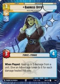 Barriss Offee - Redeeming Herself (Hyperspace Foil) - Ashes of the Empire - Star Wars: Unlimited card