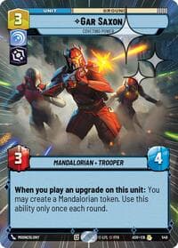 Gar Saxon - Coveting Power (Hyperspace Foil) - Ashes of the Empire - Star Wars: Unlimited card