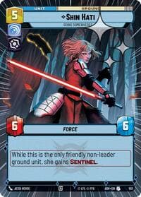 Shin Hati - Going Somewhere? (Hyperspace Foil) - Ashes of the Empire - Star Wars: Unlimited card