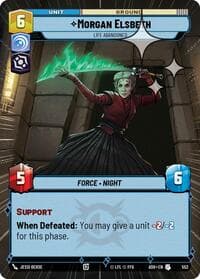 Morgan Elsbeth - Life Abandoned (Hyperspace Foil) - Ashes of the Empire - Star Wars: Unlimited card