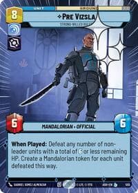 Pre Vizsla - Strong-Willed Ruler (Hyperspace Foil) - Ashes of the Empire - Star Wars: Unlimited card
