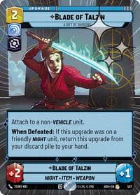 Blade of Talzin - A Gift of Shadows (Hyperspace Foil) - Ashes of the Empire - Star Wars: Unlimited card
