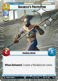 Duchess's Protector (Hyperspace Foil) - Ashes of the Empire - Star Wars: Unlimited card