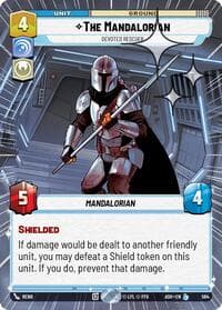 The Mandalorian - Devoted Rescuer (Hyperspace Foil) - Ashes of the Empire - Star Wars: Unlimited card
