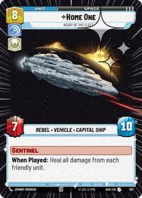 Home One - Heart of the Fleet (Hyperspace Foil) - Ashes of the Empire - Star Wars: Unlimited card