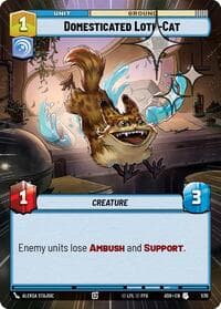 Domesticated Loth-Cat (Hyperspace Foil) - Ashes of the Empire - Star Wars: Unlimited card