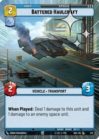 Battered Haulcraft (Hyperspace Foil) - Ashes of the Empire - Star Wars: Unlimited card