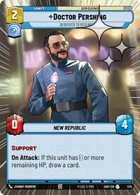 Doctor Pershing - Dedicated to Research (Hyperspace Foil) - Ashes of the Empire - Star Wars: Unlimited card