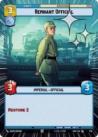 Remnant Official (Hyperspace Foil) - Ashes of the Empire - Star Wars: Unlimited card