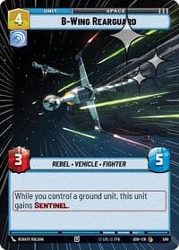 B-Wing Rearguard (Hyperspace Foil) - Ashes of the Empire - Star Wars: Unlimited card