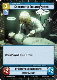 Cybernetic Enhancements (Hyperspace Foil) - Ashes of the Empire - Star Wars: Unlimited card