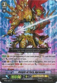 Knight of Fury, Agravain (SP) - BT06: Breaker of Limits - Cardfight Vanguard card