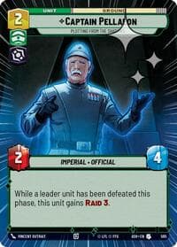 Captain Pellaeon - Plotting from the Shadows (Hyperspace Foil) - Ashes of the Empire - Star Wars: Unlimited card