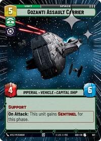 Gozanti Assault Carrier (Hyperspace Foil) - Ashes of the Empire - Star Wars: Unlimited card