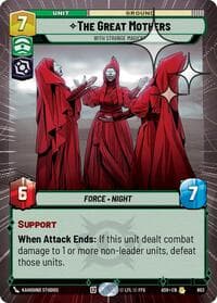 The Great Mothers - With Strange Magicks (Hyperspace Foil) - Ashes of the Empire - Star Wars: Unlimited card