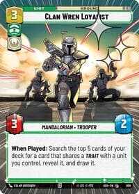 Clan Wren Loyalist (Hyperspace Foil) - Ashes of the Empire - Star Wars: Unlimited card