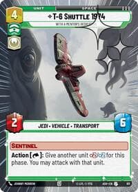 T-6 Shuttle 1974 - With a Mentor's Dedication (Hyperspace Foil) - Ashes of the Empire - Star Wars: Unlimited card