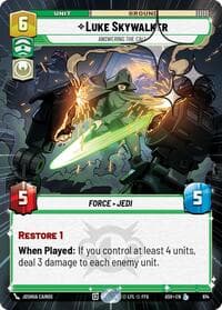 Luke Skywalker - Answering the Call (Hyperspace Foil) - Ashes of the Empire - Star Wars: Unlimited card