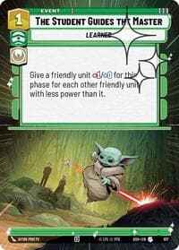 The Student Guides the Master (Hyperspace Foil) - Ashes of the Empire - Star Wars: Unlimited card