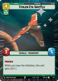 Stolen Eta Shuttle (Hyperspace Foil) - Ashes of the Empire - Star Wars: Unlimited card