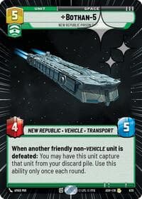 Bothan-5 - New Republic Prison Ship (Hyperspace Foil) - Ashes of the Empire - Star Wars: Unlimited card