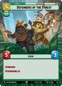 Defenders of the Forest (Hyperspace Foil) - Ashes of the Empire - Star Wars: Unlimited card