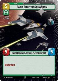 Fang Fighter Squadron (Hyperspace Foil) - Ashes of the Empire - Star Wars: Unlimited card