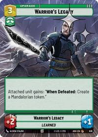 Warrior's Legacy (Hyperspace Foil) - Ashes of the Empire - Star Wars: Unlimited card