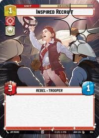 Inspired Recruit (Hyperspace Foil) - Ashes of the Empire - Star Wars: Unlimited card