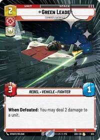 Green Leader - Crynyd's Sacrifice (Hyperspace Foil) - Ashes of the Empire - Star Wars: Unlimited card