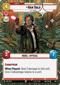 Han Solo - It'll Work (Hyperspace Foil) - Ashes of the Empire - Star Wars: Unlimited card